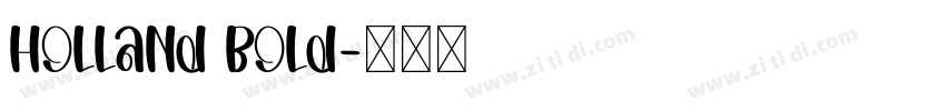 Holland Bold字体转换